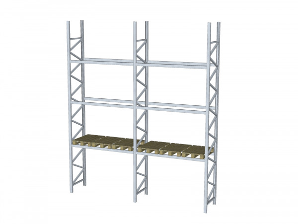2 Felder Dexion P90 Palettenregal Schwerlastregal 