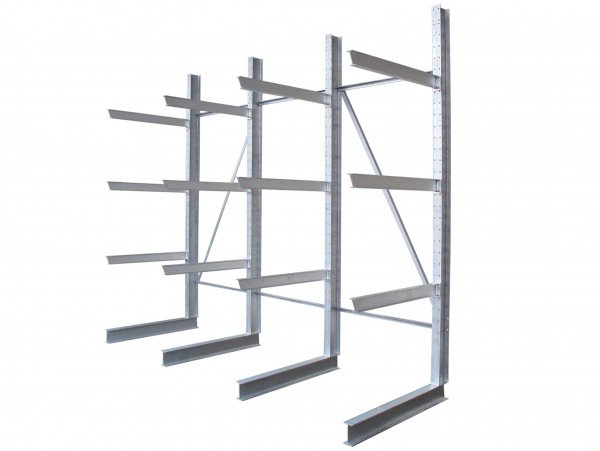 Kragarmregal IPE 140 einseitig 1.200 kg je Arm verschiedene Regalhöhen und -längen