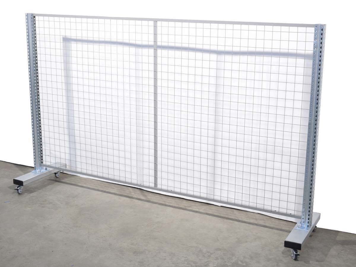 Absperrgitter 2225 x 515 x 1360 (BxTxH) mobile Trennwand Gitterzaun