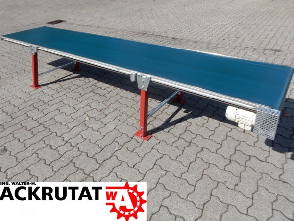 Förderband Gurtförderer PVC Glattgurt B 650 mm Stückgut Gurtförderband 0,18 kW