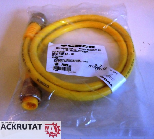 Turck RYM RKM 36-1m U5400 mini fast minifast Verbindungskabel 3Pole