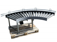 Rollenbahnkurve Transnorm System 90° Kurvenrollenbahn  Rollenbahnkurve Transnorm System 90° Kurvenrollenbahn