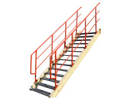 Stahltreppe Industrietreppe Stahlwangentreppe Außentreppe Höhe 2.440 mm Wangentreppe Treppe Stahltreppe Industrietreppe Stahlwangentreppe Außentreppe Höhe 2.440 mm Wangentreppe Treppe