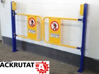 2 St. Pendeltür Schwingtür Durchgangskontrolle elektrisch Fluchtweg Bügel Stahl 2 St. Pendeltür Schwingtür Durchgangskontrolle elektrisch Fluchtweg Bügel Stahl