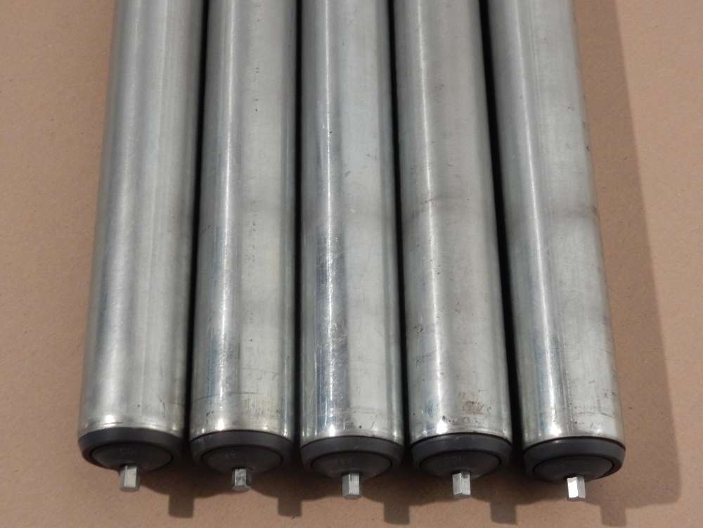 Produktbild von Tragrolle Stahl – 20 Mm Ø, Federachse 6 Mm – 400 Mm Länge – Für Rollenbahnen & Fördertechnik