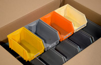 Sichtlagerkaesten-diverse-Farben-stapelbar-Karton Sichtlagerkaesten-diverse-Farben-stapelbar-Karton