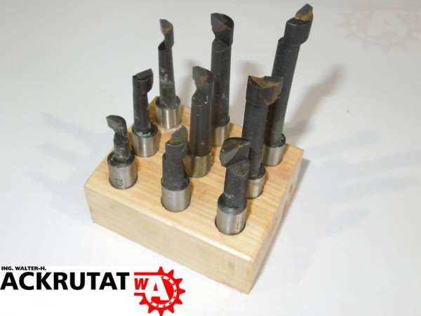 Knuth 9 Teiliges Bohrstangensatz 708605 10 mm Bohrer Werkzeug hartmetallbestückt