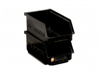 SSI Schäfer Stapelkisten Sichtlagerbehälter Regalkiste schwarz SSI Schäfer Stapelkisten Sichtlagerbehälter Regalkiste schwarz