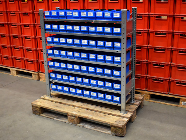 Schulte Magazinregal mit Kisten