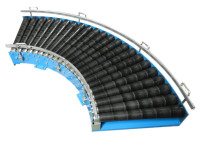 Blume K90 Rollenbahnkurve 90° Rollenkurvenförderer Förderband Rollenbahn   Blume K90 Rollenbahnkurve 90° Rollenkurvenförderer Förderband Rollenbahn