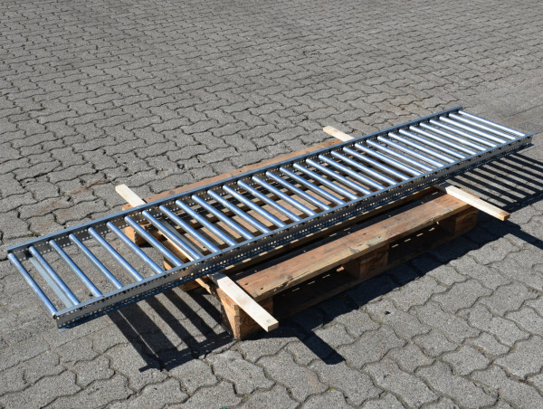 Rollenbahn Laenge 2.290 mm Rollenfoerderer Foerderstrecke Schwerkraftrollenbahn