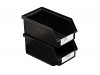 SSI Schäfer Regalkasten schwarz Sichtlagerbehälter Kunststoffkiste stapelbar SSI Schäfer Regalkasten schwarz Sichtlagerbehälter Kunststoffkiste stapelbar