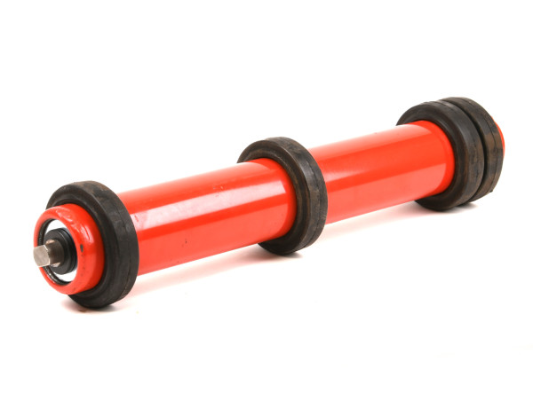Tragrolle Ø 63,5 mm Foerderbandrolle Transportrolle mit Pufferring