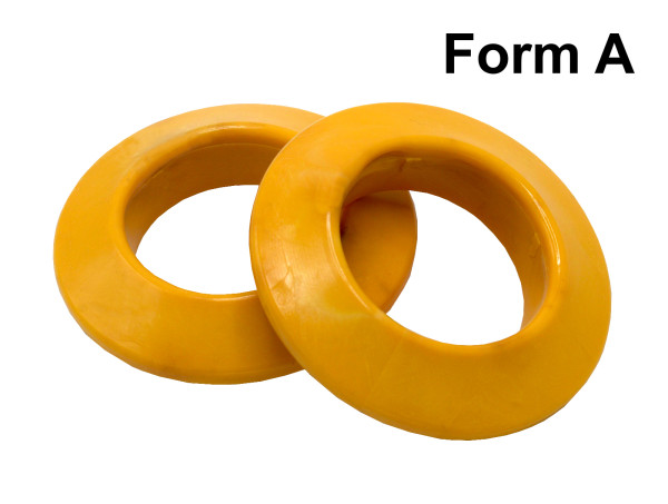 10x Stützring PU Form A Ø 63,5 x 108 mm Gummiring Tragrolle Förderband
