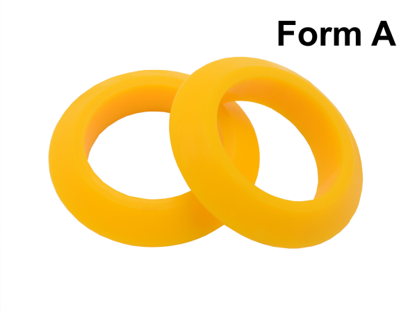 10x Stützring PU Form A Ø 63,5 x 108 mm Gummiring Tragrolle Förderband