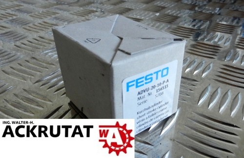 Festo Kompaktzylinder ADVU-20-10-P-A 156515 Hub Kolben Zylinder Neu