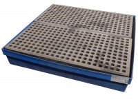 Denios Poly Safe Wanne PSW 2.4 Ölauffangwanne Gitterrost Kunststoff 225 Liter   Denios Poly Safe Wanne PSW 2.4 Ölauffangwanne Gitterrost Kunststoff 225 Liter