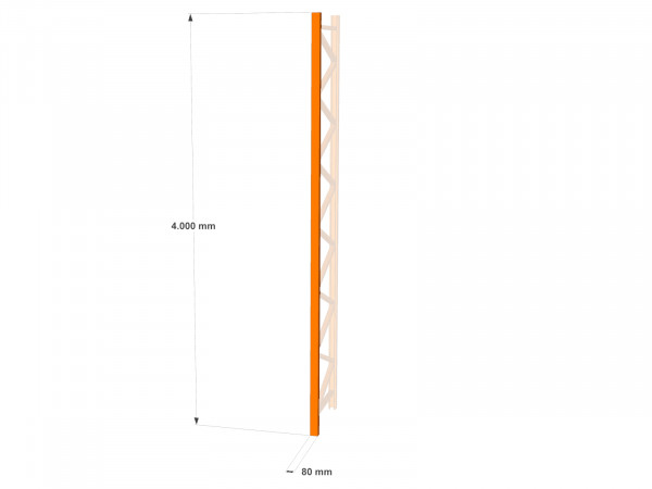 4000 mm Rahmenprofil Dexion S4 Orange 