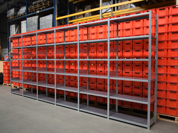 Bito Stahlregal Lagerregal Laenge 6100 mm Kellerregal Fachbodenregal Fachregal