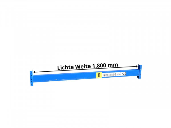 Schäfer PR600 Traverse Lichte Weite 1.800x110x50 mm Palettenregal 1.000 kg