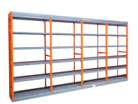 Lünetec Fachbodenregal 4 Felder Länge 3.950 mm Lagerregal Stahlregal Kellerregal Fachregal Lünetec Fachbodenregal 4 Felder Länge 3.950 mm Lagerregal Stahlregal Kellerregal Fachregal