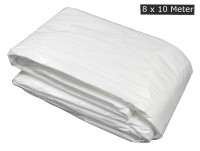 Abdeckplane 8 x 10 Meter Gewebeplane weiß lichtdurchlässig Kunststoffplane Abdeckplane 8 x 10 Meter Gewebeplane weiß lichtdurchlässig Kunststoffplane