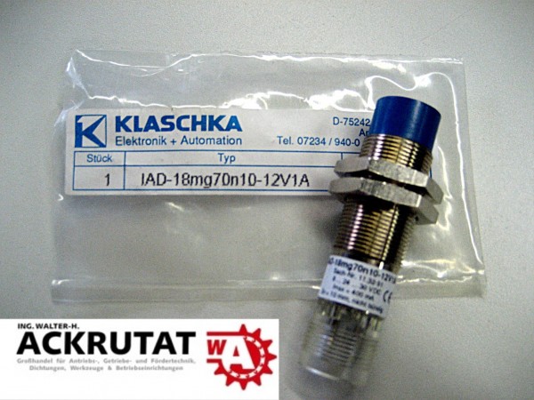 Klaschka Näherungsschalter induktiv IAD-18mg70n10-12V1A