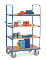 Fetra Etagenwagen 8302 Ladefläche 1.000 x 700 mm 600 kg mit 4 Böden aus Holz Höhe 1800 mm Fetra Etagenwagen 8302 Ladefläche 1.000 x 700 mm 600 kg mit 4 Böden aus Holz Höhe 1800 mm