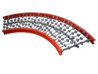 Röllchenbahn Rollenbahn Röllchenkurve Rollenkurve Förderkurve Förderbreite 500 mm Röllchenbahn Rollenbahn Röllchenkurve Rollenkurve Förderkurve Förderbreite 500 mm