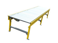 Budde Fördertechnik Rollenbahn angetrieben Länge 3.975 mm Förderstrecke Rollenförderer Budde Fördertechnik Rollenbahn angetrieben Länge 3.975 mm Förderstrecke Rollenförderer