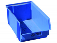 Sichtlagerkiste Kunststoffkiste blau stapelbar  Sichtlagerkiste Kunststoffkiste blau stapelbar