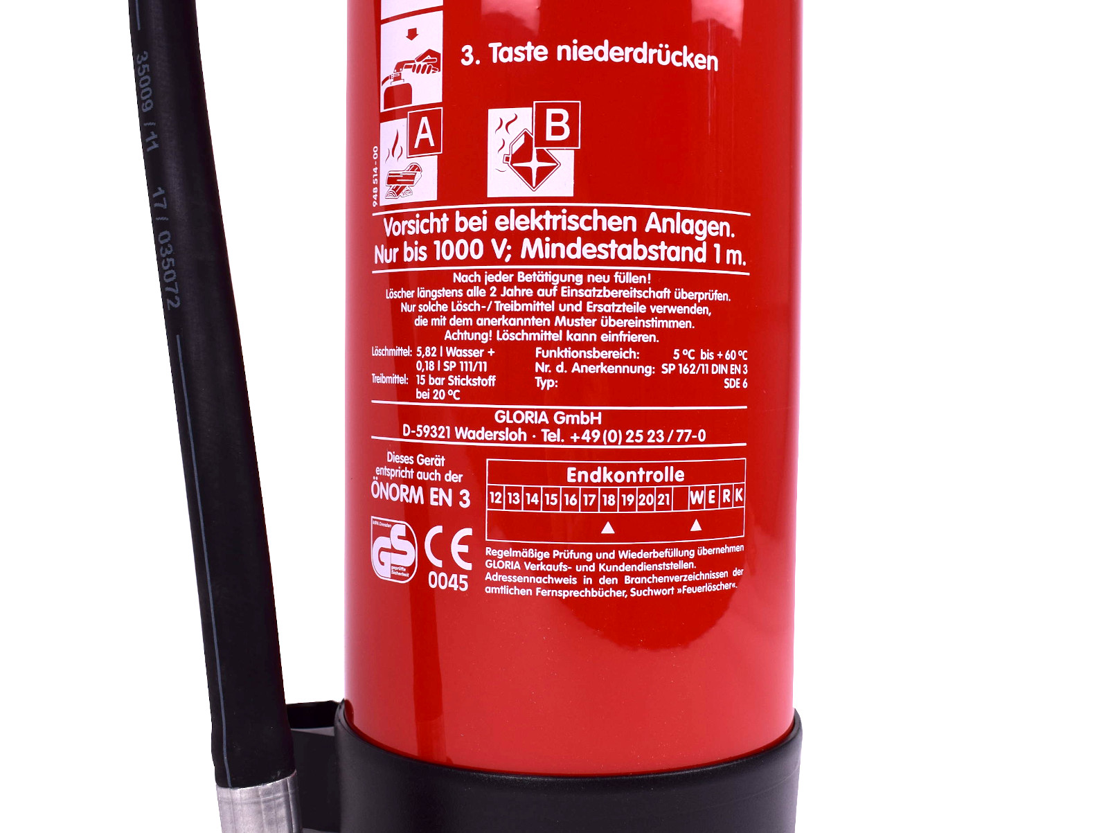 BIO-Schaum-Feuerlöscher Protex SDE6, 6 L - HORNBACH Luxemburg