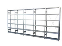 Fachbodenregal Lagerregal Stahl verzinkt Eurokraft Lagersystem Höhe 2500 mm Fachbodenregal Lagerregal Stahl verzinkt Eurokraft Lagersystem Höhe 2500 mm