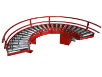 180° Rollenbahnkurve Schwerkraftbahn Förderbreite 300 mm Kurvenrollenbahn 180° Rollenbahnkurve Schwerkraftbahn Förderbreite 300 mm Kurvenrollenbahn