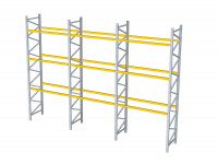 3 Felder Palettenregal Lagerregal Jungheinrich Typ S 100/30  3 Felder Palettenregal Lagerregal Jungheinrich Typ S 100/30