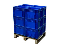 12x Eurostapelbehälter blau 300x400x265 mm Kunststoffkiste Lagerkiste 23,3 Liter 12x Eurostapelbehälter blau 300x400x265 mm Kunststoffkiste Lagerkiste 23,3 Liter
