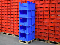 Eurostapelbehaelter 605x295x415 mm Lagerkiste Stapelbehaelter Kiste Kunststoffkiste Eurostapelbehaelter 605x295x415 mm Lagerkiste Stapelbehaelter Kiste Kunststoffkiste