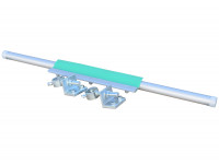 Untergurtabstreifer Bandbreite 650 mm Fördergurtabstreifer  Untergurtabstreifer Bandbreite 650 mm Fördergurtabstreifer