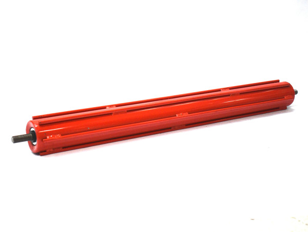 Klopfrolle RL 950 mm Stahl Rot Lackiert Foerderrolle