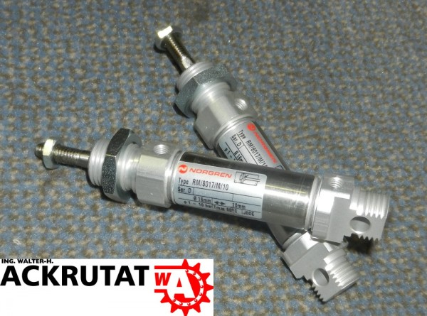 2 Norgren Zylinder Doppelwirkend Rundzylinder RM/8017/M/10 Pneumatik