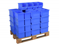 52x Sichtlagerkisten Bito SK3522 stapelbar blau  52x Sichtlagerkisten Bito SK3522 stapelbar blau