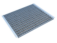 Gitterrosteinlage Maße 890x1070x40 mm, Zubehör, verzinkt Stahl Gitterrosteinlage Maße 890x1070x40 mm, Zubehör, verzinkt Stahl