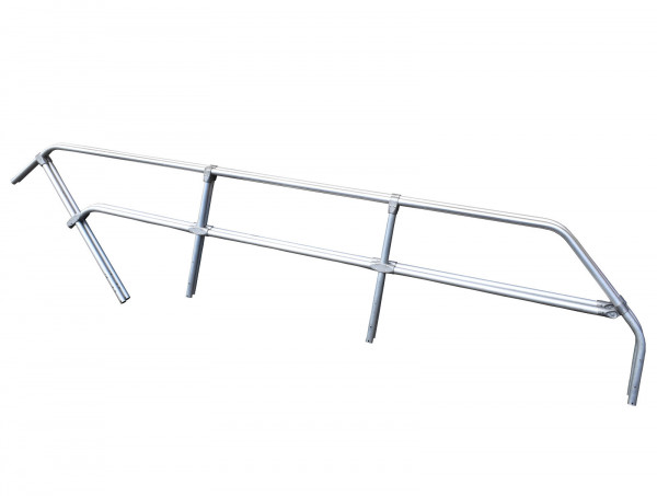 2er Set Handlauf Aluminium-Treppengeländer Länge 4.150 mm Breite 40 mm Höhe 830 mm