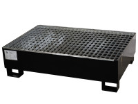 Auffangbecken Stahl schwarz lackiert Auffangwanne 210 Liter  Auffangbecken Stahl schwarz lackiert Auffangwanne 210 Liter