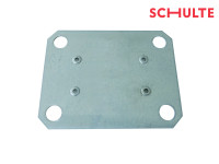Schulte MULTIplus Unterlegplatte für Doppel-Klemmfuß verzinkt Steckregal 78 x 102 mm Schulte MULTIplus Unterlegplatte für Doppel-Klemmfuß verzinkt Steckregal 78 x 102 mm