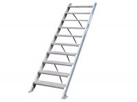 Günzburger Steigtechnik Alutreppe Traglast 200 kg 10 Stufen Höhe 2.100 mm Günzburger Steigtechnik Alutreppe Traglast 200 kg 10 Stufen Höhe 2.100 mm