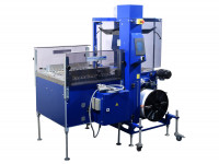 Mosca Umreifungsmaschine R0-TRI 5 3L-N-PE Paket Verpackungsmaschine + Rollenbahn Mosca Umreifungsmaschine R0-TRI 5 3L-N-PE Paket Verpackungsmaschine + Rollenbahn