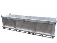 Transportbox Aluminium 3650x1115x1050 mm (BxTxH) Lagerkiste Materialkiste Transportbox Aluminium 3650x1115x1050 mm (BxTxH) Lagerkiste Materialkiste