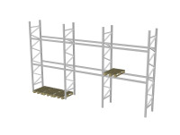 Hochregal Dexion P90 Palettenregal Schwerlastregal 2 Ebenen 3 Felder Höhe 2.000 mm Hochregal Dexion P90 Palettenregal Schwerlastregal 2 Ebenen 3 Felder Höhe 2.000 mm