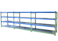 Bito Weitspannregal Länge 6.840 mm Tiefe 1.100 mm Höhe 2.000 mm  Bito Weitspannregal Länge 6.840 mm Tiefe 1.100 mm Höhe 2.000 mm